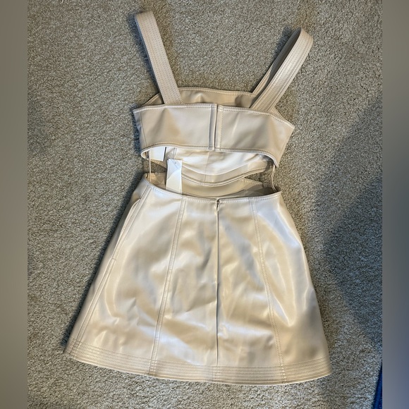 Jonathan Simkhai Vegan Leather Cut Out Mini Dress - Picture 5 of 6